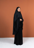 The Modest Fashion- Khimar Dress - Ultra Black