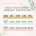 Sankom - Patent Short Shaper with Lace, Beige