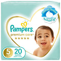 Pampers Premium Care Diapers, Size 5, Junior, 11-16 kg, Mid Pack, 20 ct