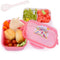 Eazy Kids - Unicorn Bento Lunch Box with spoon - Pink
