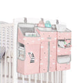 Sunveno - Baby Bedside Portable Crib Organizer - Pink