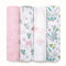 Aden+Anais - Classic 4-Pack Swaddles Forest Fantasy
