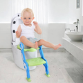 Eazy Kids - Step Stool Foldable Potty Trainer Seat- Green-Eazy Kids