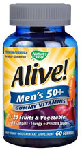 Nature's Way - Alive, Men's 50+ Gummy Vitamin 60 Gummies
