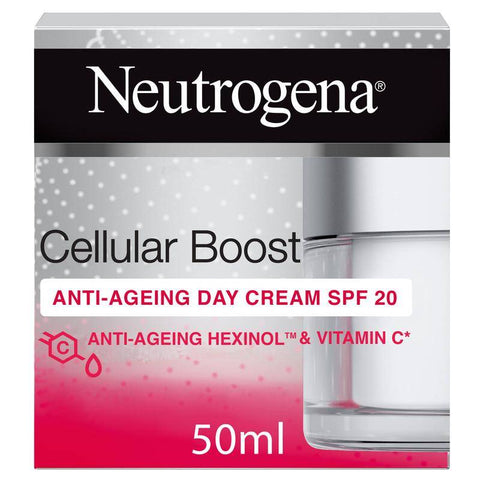 Neutrogena - Face Cream, Cellular Boost, Anti - Ageing Day Cream SPF 20, 50ml