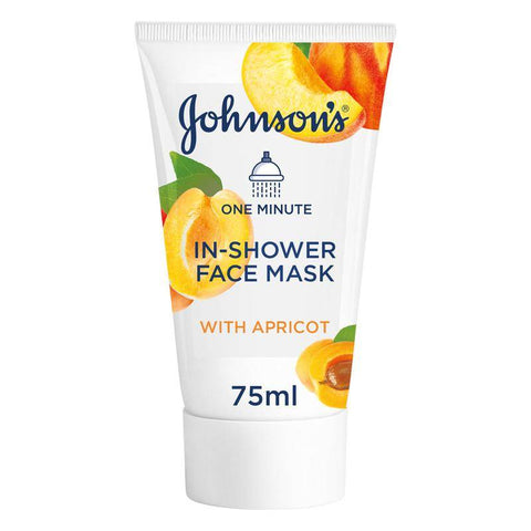 Johnson's - Facial Mask, 1 Minute In - Shower Face Mask With Apricot, 75 ml