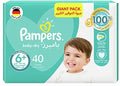 Pampers Baby-Dry Diapers, Size 6+, Extra Large+, 14+kg, Mega Pack, 32 ct