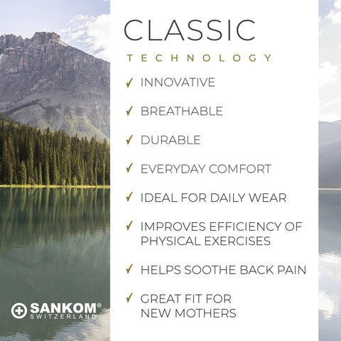 Sankom - Patent Classic Bra For Back Support, Black