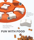 Nina Ottosson By Outward Hound -  Dog Smart Orange Interactive Treat Puzzle Dog Toy