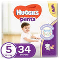 Huggies - Active Baby Pants - Size 5,  12-17 Kg, 34 Diapers Pants