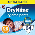Huggies - Drynites Pyjama Pants, Age 3-5 Y, Boy, 16-23 Kg, 64 Bed Wetting Pants