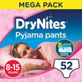 Huggies - Drynites Pyjama Pants, Age 8-15 Y, Girl, 27-57 Kg, 52 Bed Wetting Pants