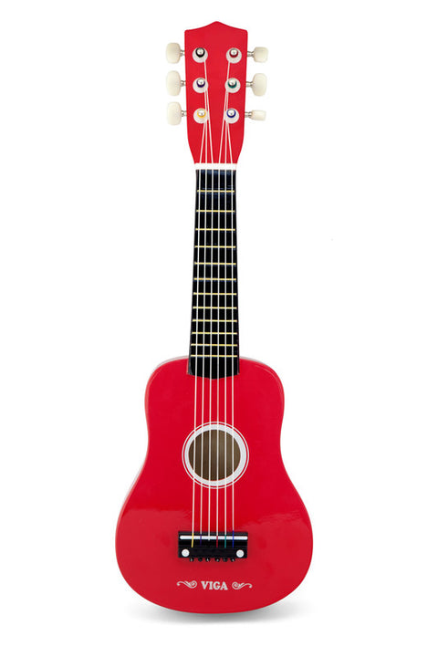 Viga - Wooden Guitar - Red (21")