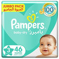 Pampers Baby-Dry Diapers, Size 3, Midi, 6-10kg, Jumbo Pack, 46 ct