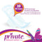 Private Natural Cotton Feel,Maxi thick folded with wings, Night Sanitary pads, 24 pads-Private