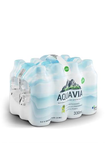 Aquavia -  Natural Mineral Water 330 Ml x 12 (Pack of 12)
