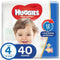 Huggies - Ultra Comfort Diapers, Size 4, Value Pack, 8-14 Kg, 40 Diapers 