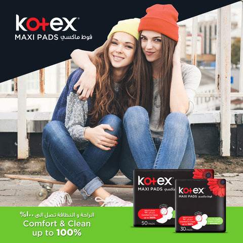 Kotex - Maxi Pads Super with Wings 10 Sanitary Pads