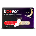 Kotex -  Maxi Pads Night with Wings 16 Sanitary Pads