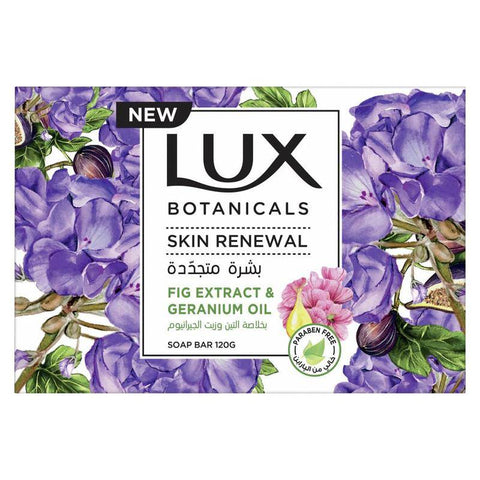 Lux - Botanicals Skin Renewal Bar Soap Fig Extract And Geranium Oil, 120gr-Lux
