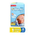 Sanita Bambi -  Baby Diapers Value Pack Size 1, New Born, 2-4 KG, 48 Count