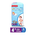 Sanita Bambi -  Baby Diapers Jumbo Pack Size 4+, Large plus, 10-18 KG, 58 Count