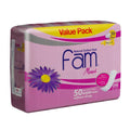Fam - OneStep Natural Cotton Feel,Maxi Thick,Non-Wings Super Sanitary Pads,50 pads