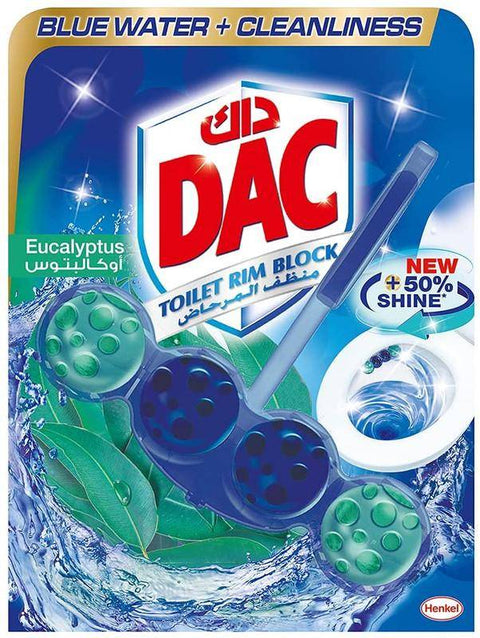 Dac - Toilet Cleaner Blue Active Eucalyptus Value Pack 3x50g