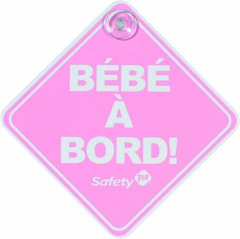 Safety 1st -  Baby on board pink/blue (X1) FR