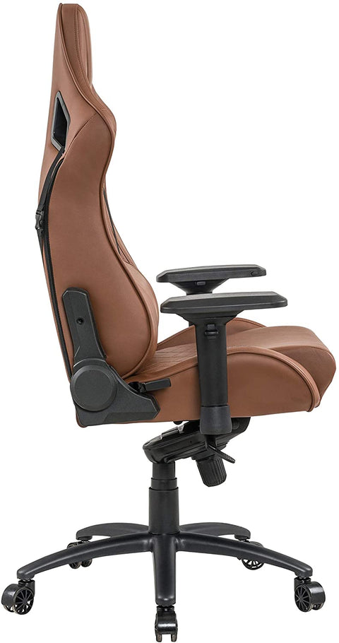 XFX - Gaming Chair IZZ-10 Faux Leather - Brown