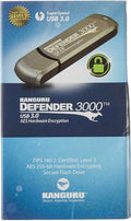 Kanguru - 8Gb Defender 3000™ Superspeed Usb 3.0, Fips 140-2 Level 3 Certified, Hardware Encrypted Flash Drive