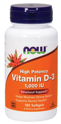 Now -  Vitamin D-3 1,000 Iu 180 Softgels