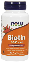 Now -  Biotin 5000 Mcg 60 Veg Capsules