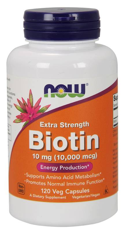 Now -  Biotin 10 Mg 120 Veg Capsules