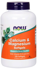 Now -  Calcium & Magnesium  120 Softgels