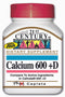 21st Century - Calcium 600mg + D3 75 Tablets