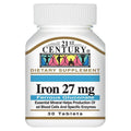 21st Century - Iron 27 mg Ferrous Gluconate 30 Tablets