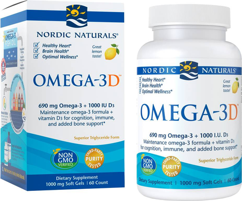Nordic Naturals - Omega-3D, 60 Softgels