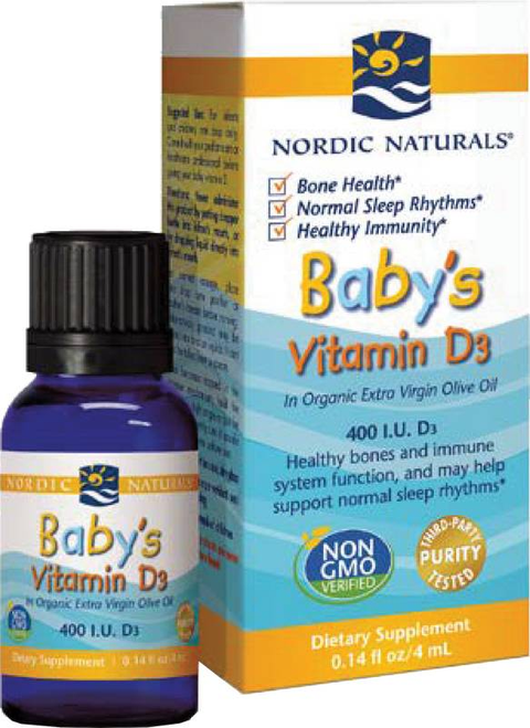Nordic Naturals - Baby's Vitamin D3 Drops, 0.37oz
