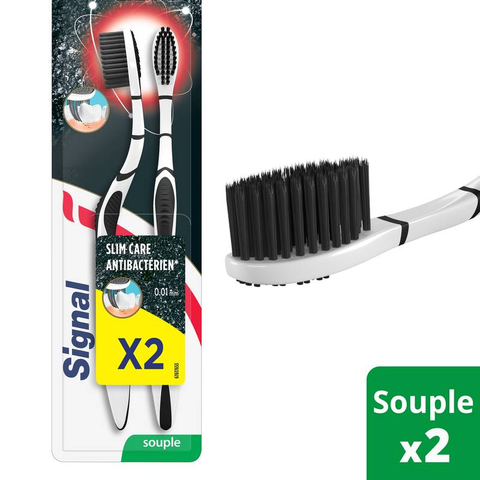 Signal - Anti-Bacterial Silver Charcoal Toothbrush MP2-Soft