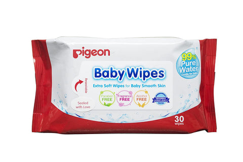 Pigeon - Baby Wipes Water Based 30 Sheets (2 Packs) Bag