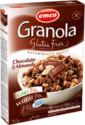Emco - Gluten Free Granola With Chocolate And Almonds 340 grams