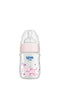 Wee Baby - Heat Resistant Patterned Classical Plus Wide Neck Glass Feeding Bottle
