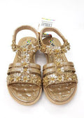 Vicco - Beaded Bow Ballet Shoes - Gold_EU 36