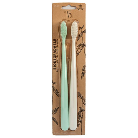 NFCO - Bio Toothbrush Ivory Desert & River Mint Twin Pack