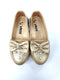 Vicco - Beaded Bow Leather Shoes- Gold_EU 30