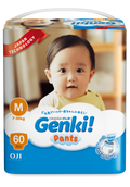 Genki - Baby Diaper- M Mega 60 pcs