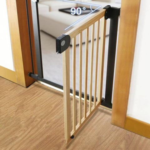 Baby Safe - Wooden Safety Gate - Natural Wood-Baby Safe
