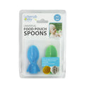 Cherub Baby - On The Go Food Pouch Spoons Blue Green