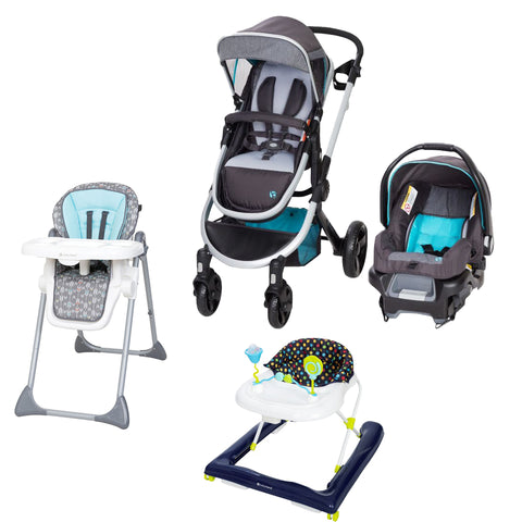 Baby Trend - Espy 35 Travel System  & SIT RIGHT HIGH CHAIR STRAIGHT N ARROW & Trend 2.0 Activity Walker
